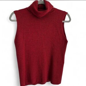 100% merino wool knit sweater top sleeveless top
